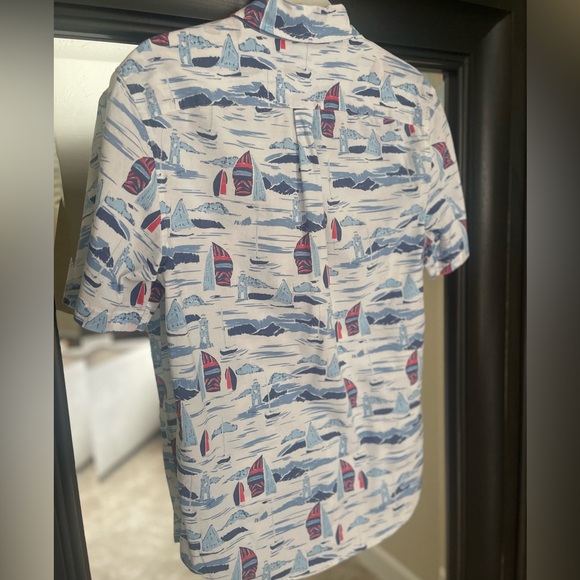 Vineyard Vines Shirt Mens Small Classic Fit Murray Button Down Sailboat Nautical - Picture 5 of 8